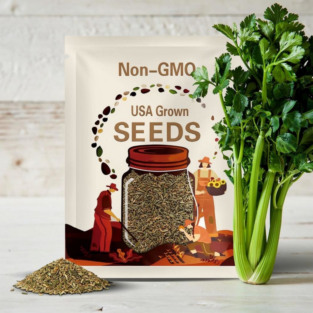 Tall Utah Celery Seeds - Heirloom, Open Pollinated, Non-GMO