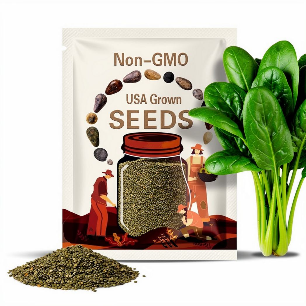 Spinach, Bloomsdale | 150 Seeds | Heirloom | Open Pollinated | Non-GMO | Spinacia oleracea