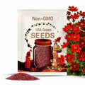 Dwarf Red Plains Coreopsis Flower Seeds - Heirloom Seeds, Native Seeds, Pollinator Garden, Open Pollinated, Non-GMO