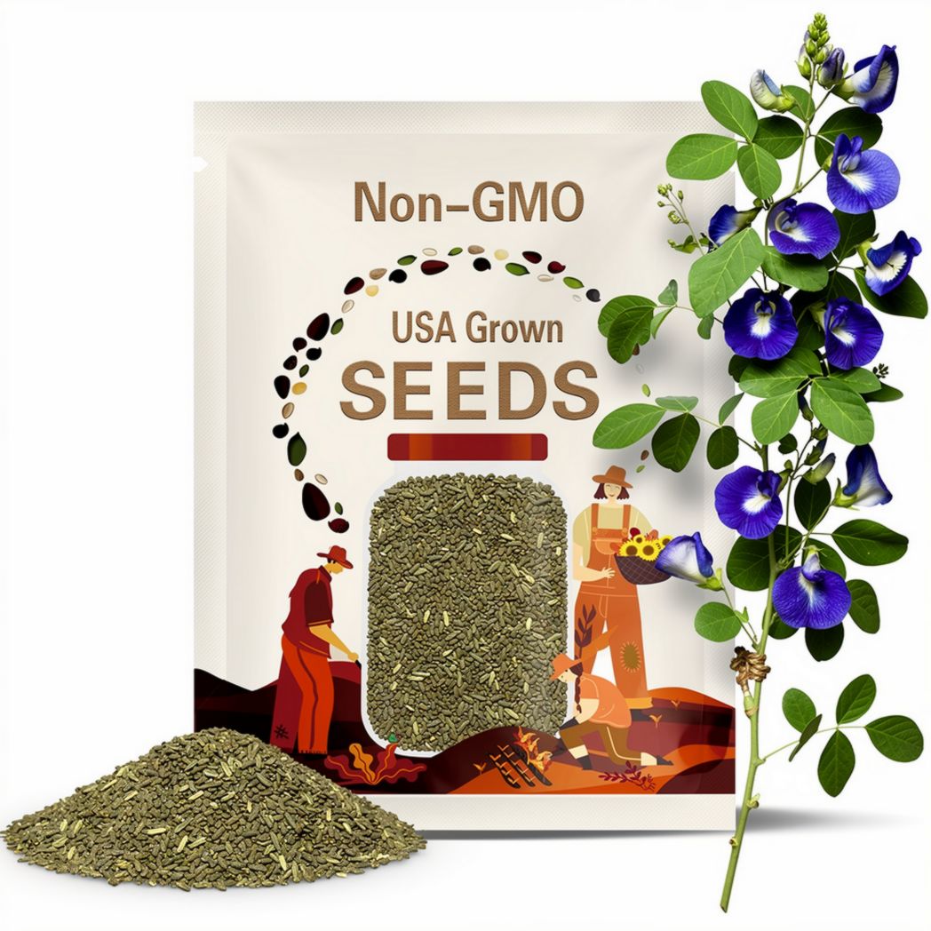 Organic Single Butterfly Pea Seeds, Organic Clitoria Ternatea, CL0110
