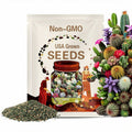 Cactus Garden Seed Mix - Heirloom Seeds, Perennial, Desert Native Plants, Houseplants, Easy To Grow, Non-GMO