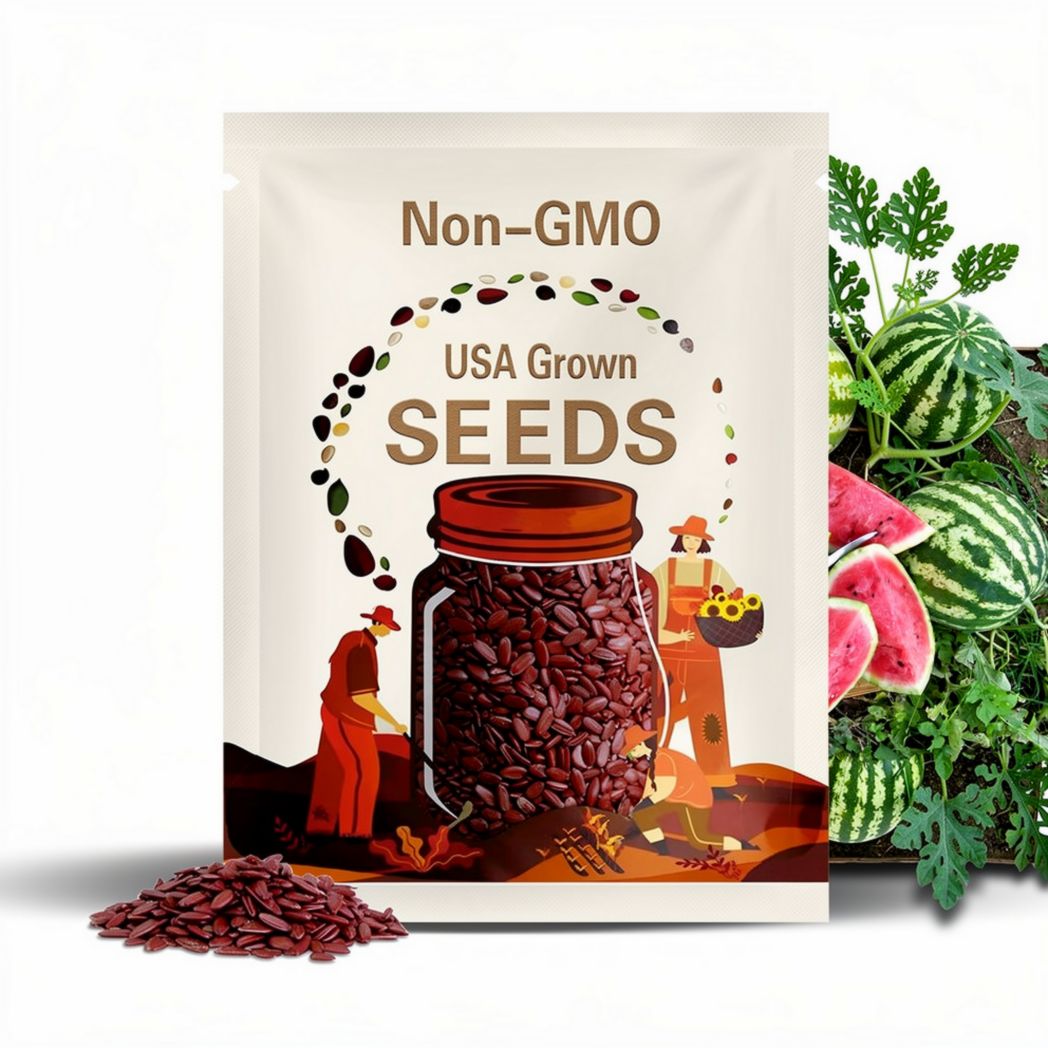 Early Crimson Treat Watermelon Seeds: Organic Heirloom Variety